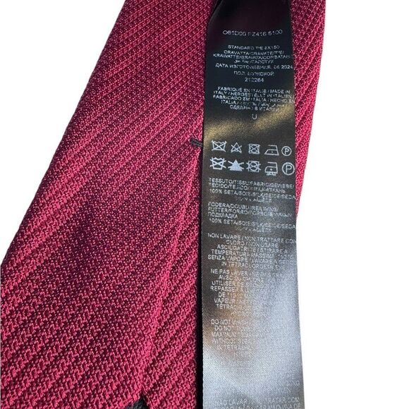 NWT Brioni Silk Textured Tie - Picture 7 of 7